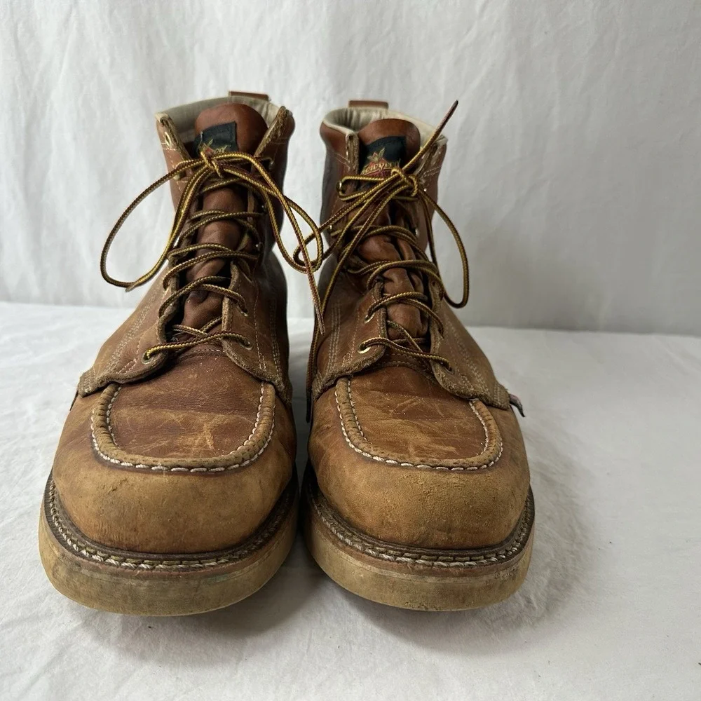 Thorogood 6" American Heritage Moc Soft Toe Work Boots 814-4200 Men's Size 15 D! - Picture 7 of 13